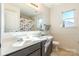 Shared bathroom with double sinks and shower/tub combo at 112 Marquette Dr, Mount Holly, NC 28120