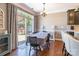 Dining area with sliding glass doors leading to backyard at 112 Marquette Dr, Mount Holly, NC 28120