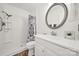 Clean bathroom with shower, toilet, and vanity at 114 Ashbrook Dr, Fort Mill, SC 29715