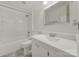 Clean bathroom with tub, toilet and vanity at 114 Ashbrook Dr, Fort Mill, SC 29715