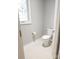 Small powder room with single toilet and window at 1422 Spring Ridge Ln, Denver, NC 28037