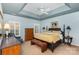 Main bedroom with carpeted floors and a ceiling fan at 14839 Rocky Top Dr, Huntersville, NC 28078