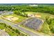 Aerial view of multiple baseball fields and parking at 1968 Sapphire Meadow Dr, Fort Mill, SC 29715