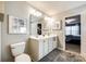 Double vanity bathroom with ample storage at 1968 Sapphire Meadow Dr, Fort Mill, SC 29715