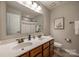 Bathroom with double sinks and a shower/tub combo at 2229 Iron Works Dr, Clover, SC 29710