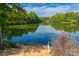 Serene lake view with lush greenery and calm waters at 2229 Iron Works Dr, Clover, SC 29710