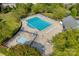 Community pool with lap lanes, a spa, and lounge chairs at 2229 Iron Works Dr, Clover, SC 29710