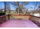 Red back deck overlooking backyard at 3309 E Broad St, Statesville, NC 28625