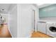 Convenient laundry room with washer and dryer at 911 Wildwood Dr, Kings Mountain, NC 28086