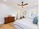 Main bedroom with hardwood floors and built-in dresser at 1019 Trembeth Dr, Charlotte, NC 28205