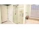 Large walk-in shower with marble finishes at 14021 Eldon Dr, Charlotte, NC 28277