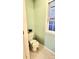 Small powder room with single toilet at 14021 Eldon Dr, Charlotte, NC 28277