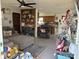 Cozy living room with sectional sofa and Christmas tree at 1432 Poston Dr, Lincolnton, NC 28092