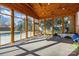 Screened porch overlooking the backyard pool at 2008 Townsend Ave, Charlotte, NC 28205