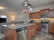 Kitchen with stainless steel appliances, granite countertops and island at 2605 Andes Dr, Statesville, NC 28625