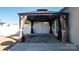 Covered patio with curtains and lighting at 8705 Westhope St, Charlotte, NC 28216