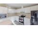 Modern kitchen with white cabinets and stainless steel appliances at 2379 Justin Dr, York, SC 29745