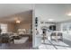Open concept kitchen and living area with white cabinets and island at 2379 Justin Dr, York, SC 29745