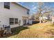 Private backyard with patio and partial fence at 5927 Pisgah Way, Charlotte, NC 28217