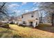 Townhouse backyard with patio and fence at 5927 Pisgah Way, Charlotte, NC 28217