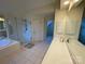 Luxurious bathroom with double sinks, soaking tub, and shower at 2306 Cota Ct, Charlotte, NC 28262