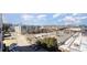 Elevated shot captures treelined streets, parking, and views of the city skyline at 2338 Yadkin Ave # 505, Charlotte, NC 28205