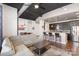 Open concept kitchen with breakfast bar and stainless steel appliances at 2338 Yadkin Ave # 505, Charlotte, NC 28205