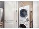 Stackable washer and dryer in a closet at 2338 Yadkin Ave # 505, Charlotte, NC 28205