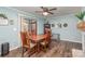 Dining room with wooden table and chairs, hardwood floors at 605 Impala Dr, Albemarle, NC 28001