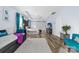Main bedroom with king-size bed, daybed, and stylish decor at 1009 Murandy Ln, Matthews, NC 28104