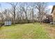 Large backyard with shed and wooded area at 1138 Millwright Ln, Matthews, NC 28104