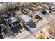 Aerial view of the house and surrounding neighborhood at 138 Pinckney St, Chester, SC 29706