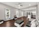 Open living space with kitchen and hardwood floors at 138 Pinckney St, Chester, SC 29706