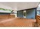 Spacious deck with wood flooring and access from the home at 1512 Herrin Ave, Charlotte, NC 28205