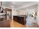Kitchen with granite countertops, stainless steel appliances, and an island at 195 Hidden Lakes Rd, Statesville, NC 28677