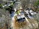 Aerial view of house and surrounding neighborhood at 206 Hunter St, York, SC 29745