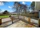 Deck and carport in backyard with fenced yard at 206 Hunter St, York, SC 29745