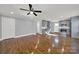 Hardwood floor living room with an open floor plan at 206 Hunter St, York, SC 29745