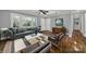 Bright living room with hardwood floors, and neutral color palette at 206 Hunter St, York, SC 29745