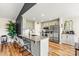 Modern kitchen with stainless steel appliances and light cabinets at 3636 Kimber Ln, Sherrills Ford, NC 28673