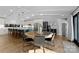 Kitchen dining area with a round table and chairs, adjacent to the kitchen at 111 Breezeview Pl, Mooresville, NC 28117