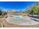 Inviting pool area with patio and surrounding landscape at 111 Rapids Run Trl # 17, Iron Station, NC 28080