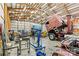 Spacious workshop with ample room for vehicles and projects at 111 Rapids Run Trl # 17, Iron Station, NC 28080