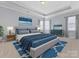 Large main bedroom with plush carpeting and a stylish bed at 1265 Reflection Nw Ave, Concord, NC 28027