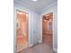 Hallway with access to bathroom and bedroom at 315 W Clairmont St, Troy, NC 27371