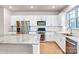 Modern kitchen with white cabinets and granite countertops at 3323 Glenn Hope Way, Matthews, NC 28104