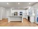 Modern kitchen with island and stainless steel appliances at 3323 Glenn Hope Way, Matthews, NC 28104