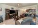 Open living room with a view into the kitchen and dining area at 612 Spencer Ln, Kannapolis, NC 28081