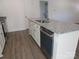 Kitchen island with granite countertop and stainless steel dishwasher at 6524 Athens Ln, York, SC 29745