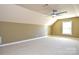 Spacious bedroom with ceiling fan and neutral color palette at 7757 St Andrews Ln, Stanley, NC 28164